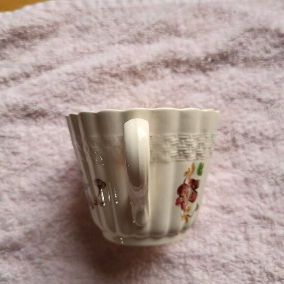 SPODE COPELAND CHINA TEA CUP BASKET WEAVE WICKER LANE MADE IN ENGLAND 'BIN F - Picture 3 of 7